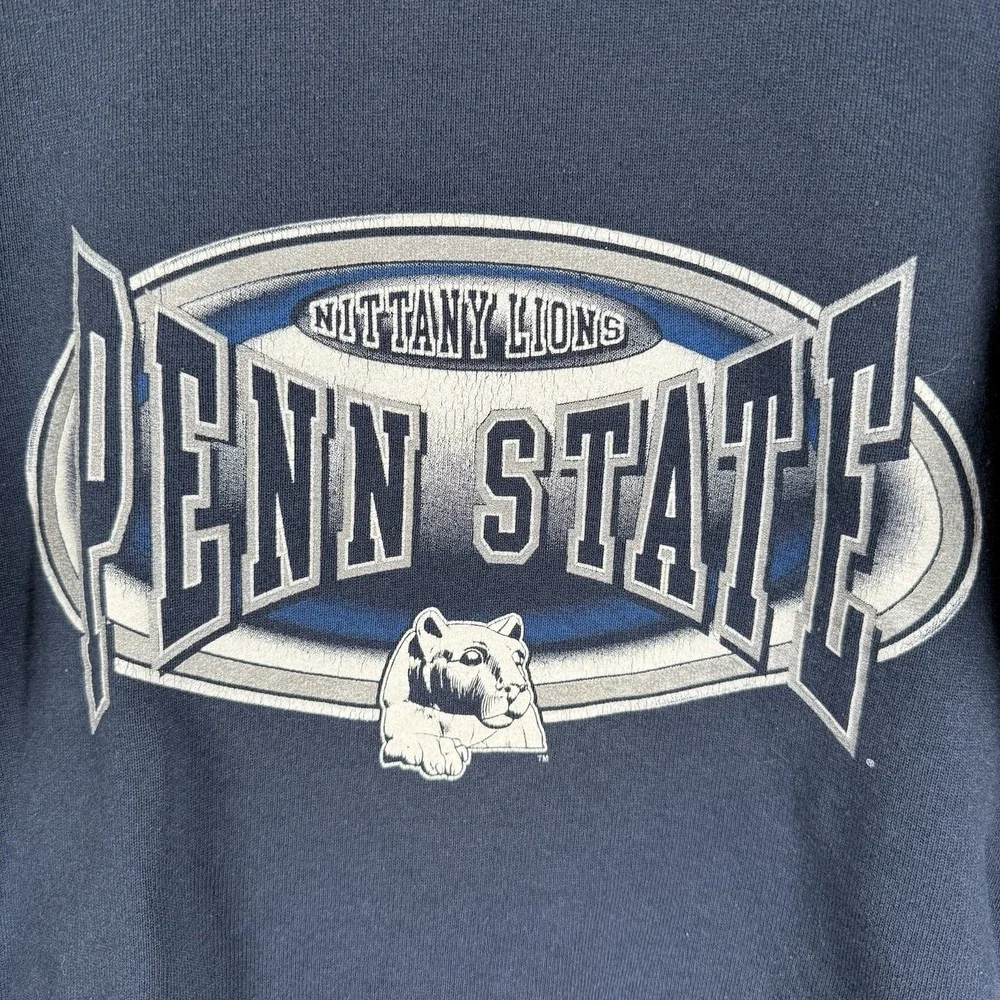 Vintage Penn State Crewneck Sweatshirt Youth Large/XL Blue Logo Graphic NCAA